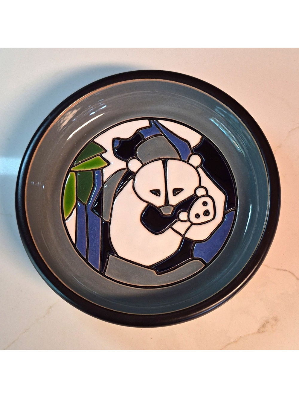 Vintage Artesania Rinconada Uruguay 507 Bear Gray  Collector Plate